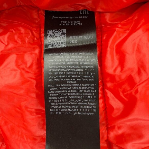 Guess Puffer Red Jacket Men’s Size Medium - Picture 8 of 14